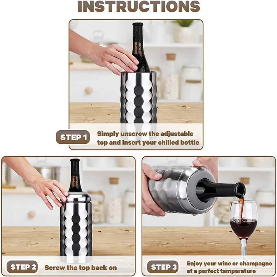 Wine Cooler - Silver - CA